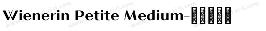Wienerin Petite Medium字体转换